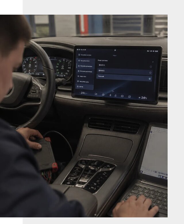 Русификация автомобиля BYD HAN для эксплуатации в Прокопьевске